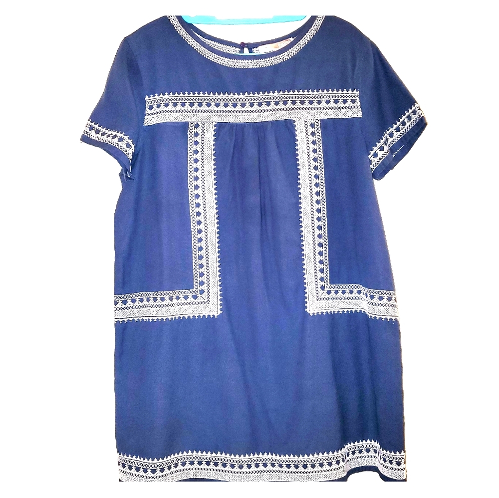 Forever 21 Blue/White Smock Dress
